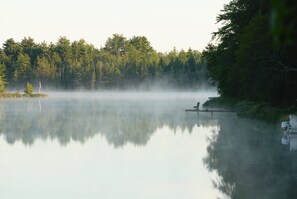 Morning view of the Hide-A-Way dock
