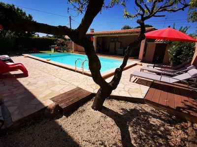 Joli Appartement indépendant avec piscine chauffée chez propriétaire