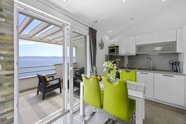 Kitchen with dining room
