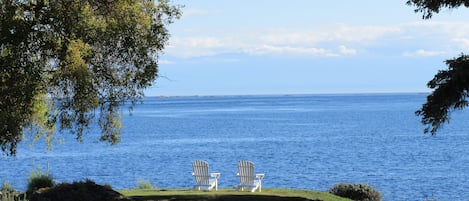 Million dollar view overlooking Salish Sea.