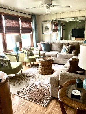 Living room with new furniture