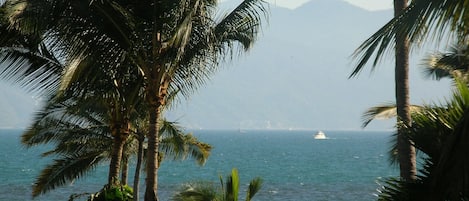 Vista a la playa o el mar