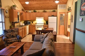 Main floor - kitchen living open floor plan