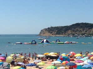 Fun in the sun on the beach, great beach for children and families.