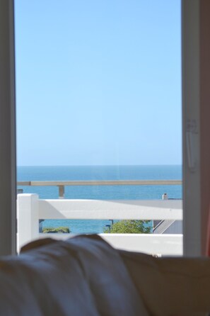 la vue mer du loft Batz au port de Moguériec dans le Finistère