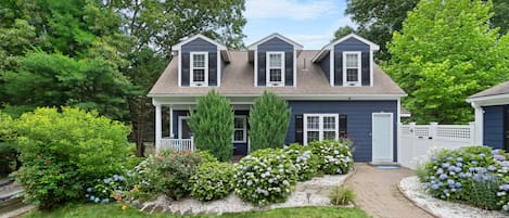 The guest house. Pale blue door to the right is the main entrance.