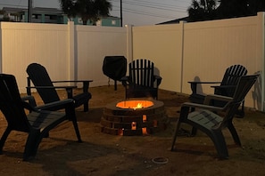 Enjoy an evening around the firepit with family and friends