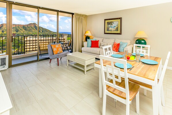 Beautifully remodeled condo with spectacular Ocean and Diamond Head views!