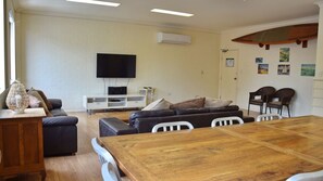 Living and dining area.