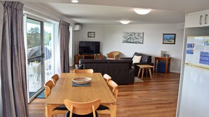 Living and dining area.
