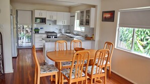 Kitchen and dining area.