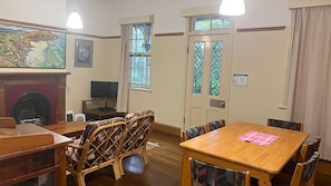 Living and dining area.