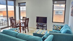 Living and dining area.