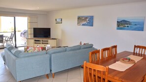 Living and dining area.