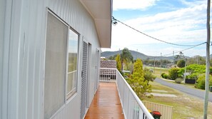 View from front balcony towards Smoky Cape.
