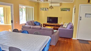 Dining and living area.