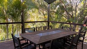 Outdoor dining.