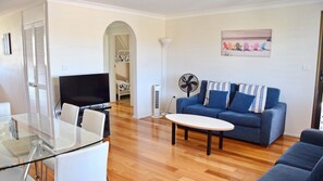 Living and dining area.
