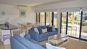 Living and dining area.