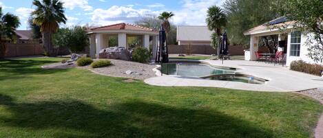 Giant backyard in central Scottsdale with heated pool and room to roam