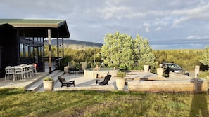 Patio and hot tub summer 