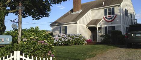 Street view of our 'back yard'.  Front yard is our shallow warm Salt Pond/beach.