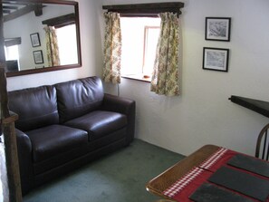 Self catering - lounge with sofa bed.