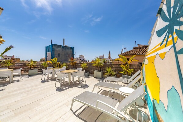 Terraço no piso superior