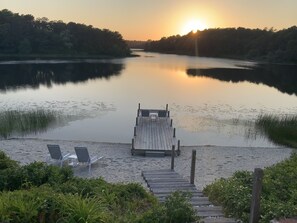 Private beach/dock area