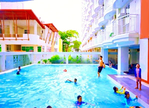 Swimming pool is free for registered guests. 