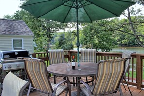 Outdoor deck for dining and relaxing