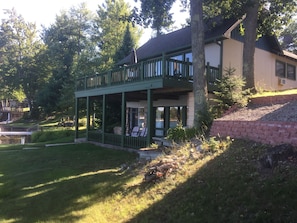 Cabin 10 Upper Level Deck and Lower Level Patio