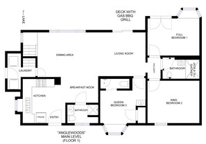 Anglewoods floor plan - main level