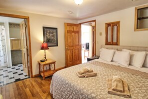 Bedroom #5 with King bed and en suite handicapped accessible bath