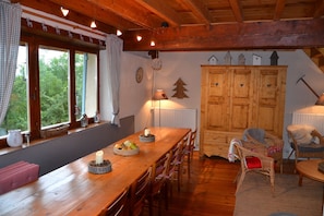 The dining room