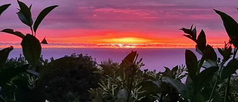 Coucher de soleil de la terrasse 