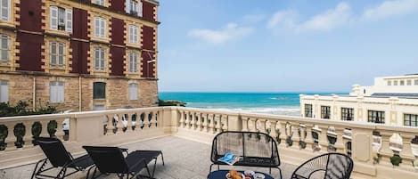 terrace with ocean views