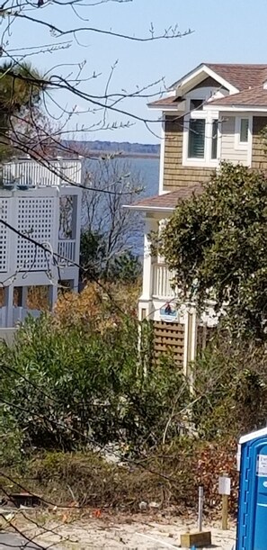 Sound Front View From Upper Main Deck.  Our House is 1 Block From The Sound