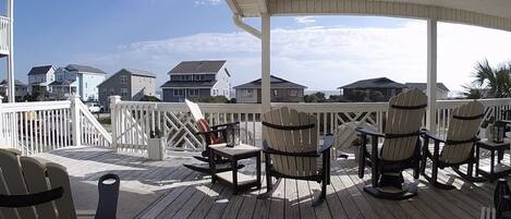 Rocking your cares away looking at over the beach!