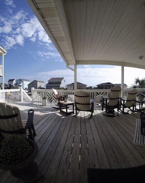 Rocking your cares away looking at over the beach!