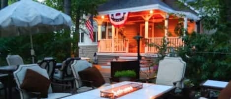 Front Hilltop Porch and Patio
