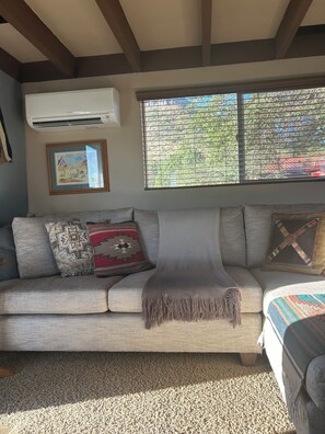 Mitsubishi mini split heating and air conditioning.