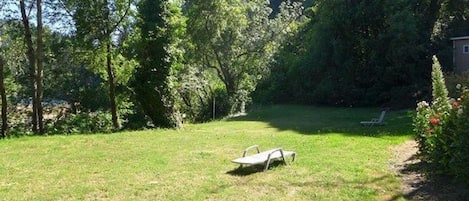 Meadow between Cottages #2 & #3 and the Russian River.