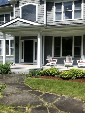 Inviting front porch