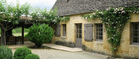 Our guests occupy this rose covered farmhouse.