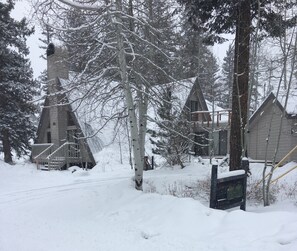Fronton home in winter