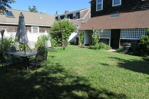 Spacious private backyard
