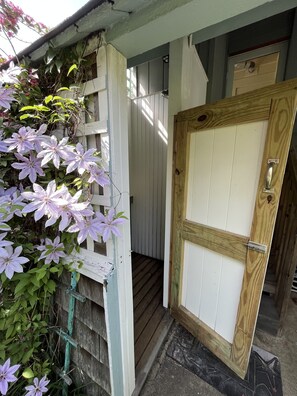 Large outdoor shower room