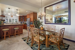 Spacious dining off the kitchen