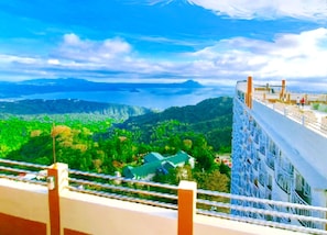My place is in CITYLAND Tagaytay condo with the best view-deck on 24F Rooftop.